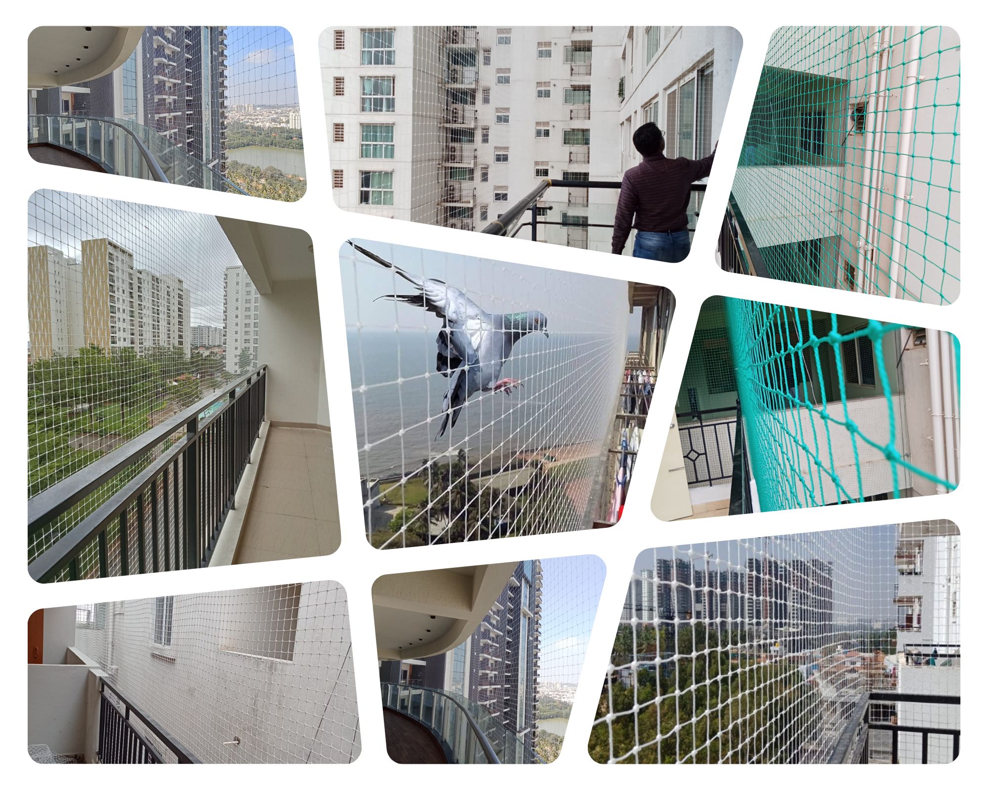 Pigeon Nets for Balcony in Bangalore. Call 9964458892 for Quote